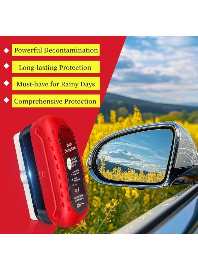 زوبا 4قطع من فرشاة تنظيف الزجاج 4 في 1 متعددة الاستخدامات – أداة مثالية لتنظيف الشبابيك والمرايات والزجاج بفعالية-171 - Image 4